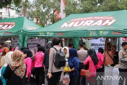 Polres Cianjur catat 56 ton beras terjual dalam gerakan pangan murah