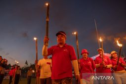 Bupati Bangli gelar pawai obor HUT RI