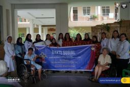 Kemenkum Sumut berbagi kasih-kebahagiaan di Panti Jompo Karya Kasih