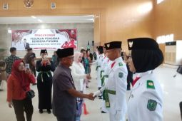 Bupati Belitung kukuhkan 32 anggota Paskibraka Belitung 2025