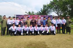 Kanit III Intelkam Polres Langkat pimpin upacara HUT RI di Ponpes Ibadurrahman