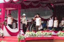 Hujan tak padamkan gelora HUT ke-80 RI di PT IMIP