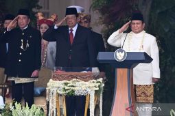 Perdana, Presiden Prabowo pimpin Upacara Detik-detik Proklamasi HUT RI