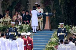 Perdana, Prabowo pimpin Upacara Detik-detik Proklamasi HUT RI