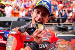 Marc Marquez kunci gelar juara dunia setelah finis kedua di GP Jepang