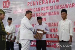 1.928 WBP Lapas Babel terima remisi HUT Ke-80 RI