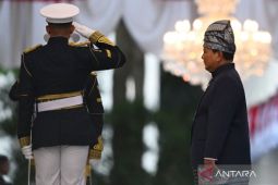 Presiden Prabowo pimpin upacara penurunan bendera HUT Ke-80 RI