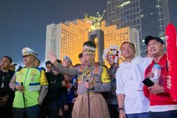 Kapolri dan Mensesneg saksikan semarak panggung rakyat di bunderan HI