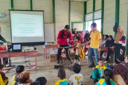 PT Bumi Andalas Permai berikan edukasi bahaya karhutla ke siswa SD Filial Sungai Kong Kabupaten OKI