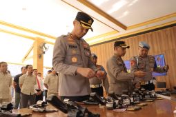 Periksa senpi dan cek urine, Polres Madiun cegah pelanggaran disiplin