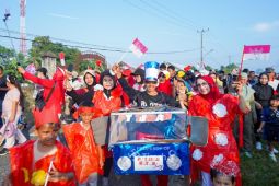 Kostum unik warga Belinyu meriahkan HUT ke-49 PT Timah