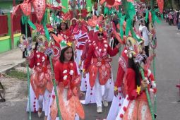 SMPN 1 Sampit gelar pawai untuk menyalurkan rasa cinta tanah air