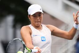 Petenis putri Indonesia Janice Tjen berhasil ke babak kedua US Open 2025
