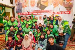 Komunitas "Ojol" Jatim beri dukungan Khofifah dan tolak aksi demo