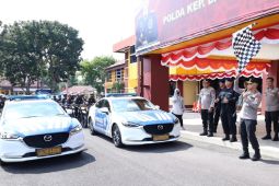 Polda Babel gelar patroli skala besar jelang pilkada ulang di Pangkalpinang dan Bangka