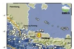 Info gempa hari ini baru saja M3,2 guncang Kabupaten Bekasi
