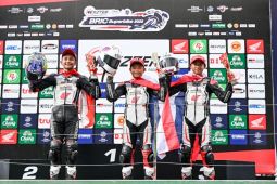 Generasi baru pebalap binaan AHM melesat kencang raih podium di Thailand Talent Cup