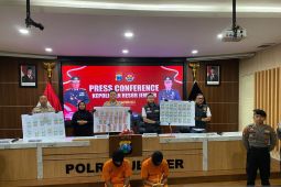 Polres Jember tangkap dua pengedar uang palsu