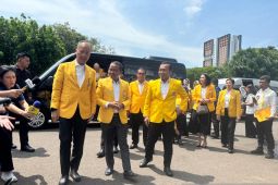 Bahlil bersama pengurus inti Golkar ke Istana, silaturahmi dengan Prabowo