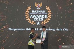 ANTARA peroleh Baznas Awards kategori bidang Media Online Pewarta Zakat Terbaik