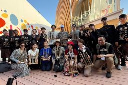 Kelompok Musik Angklung Udjo Ecoland Mitra Binaan Pertamina tampil di World Expo Osaka