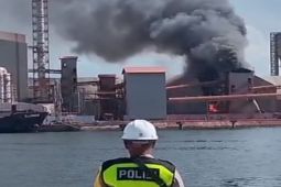 Gudang pabrik Pupuk Iskandar Muda Aceh terbakar