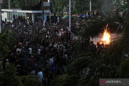 Unjuk rasa mahasiswa di Pontianak