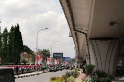 Setidaknya 3.000 ojol Palembang aksi damai di Mapolda Sumsel