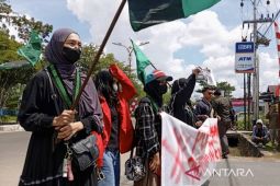 Unjuk rasa mahasiswa di Polres Kapuas dan DPRD berjalan kondusif