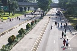 Kondisi Jakarta berangsur normal pada Minggu pagi, warga ramaikan CFD di Jalan Sudirman