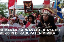 Karnaval HUT RI di Kabupaten Mimika