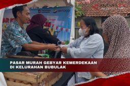 Pasar murah Gabyar Kemerdekaan di Kelurahan Bubulak