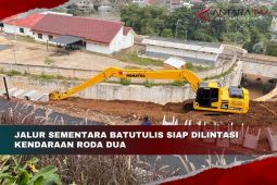 Jalur sementara Batutulis siap dilintasi kendaraan roda dua