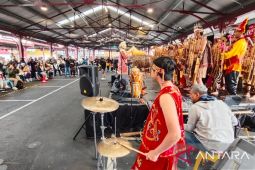 Tim Muhibah Angklung meriahkan promosi kuliner Indonesia di Melbourne
