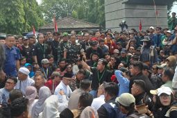 Kegiatan penyampaian pendapat di Lampung berlangsung damai dan kondusif