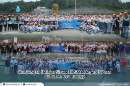 Kunjungan studi kontekstual siswa SMAN 3 ke PLTA Poso 515 MW