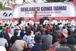 Pemkab Gowa dan masyarakat deklarasi unjuk rasa anti anarkis