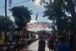 Sejumlah rumah di Asrama Polsek Serpong hangus terbakar