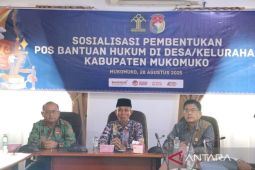 Kanwil Kemenkum Bengkulu dorong pembentukan Pos Bantuan Hukum di seluruh desa/kelurahan Mukomuko