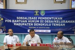 Perluas akses keadilan, Kakanwil Kemenkum Bengkulu gelar sosialisasi Posbakum di Kabupaten Bengkulu Tengah