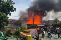 Asrama Polri di Serpong Tangerang Selatan terbakar