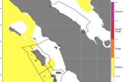 Waspadai gelombang setinggi  empat meter di perairan Sumut