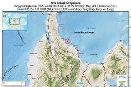 BMKG: Gempa dangkal guncang Kabupaten Parigi Moutong dan tak berpotensi tsunami