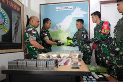 Satgas Pamtas RI-Malaysia gagalkan penyelundupan 63 kg sabu di Entikong, Kalbar