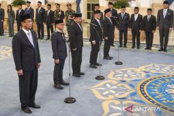 Prabowo resmi lantik empat menteri dan satu wamen dalam reshuffle kabinet