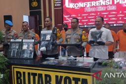 Polres Blitar tangkap sembilan tersangka kasus penyalahgunaan narkoba