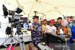 KSAL resmikan  pembuatan film Hostage's Hero di KRI Dewaruci