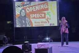 Pidato menggelegar Ketum AJI Indonesia saat membuka Fesmed 2025 di Makassar