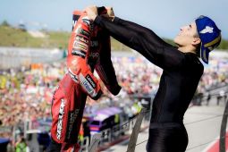 Selebrasi ala Messi, Marquez kian dekat jadi juara dunia MotoGP 2025