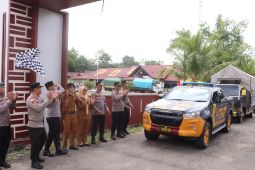 Polres Bengkayang mengawal 51,6 ton benih jagung  ke 10 kecamatan
